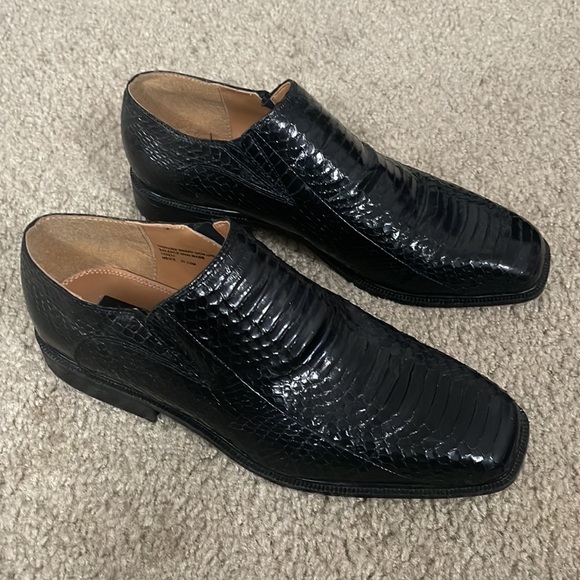 Giorgio Brutini Private Collection Genuine Snakeskin Loafers Men’ Size 11.5 - Picture 3 of 6